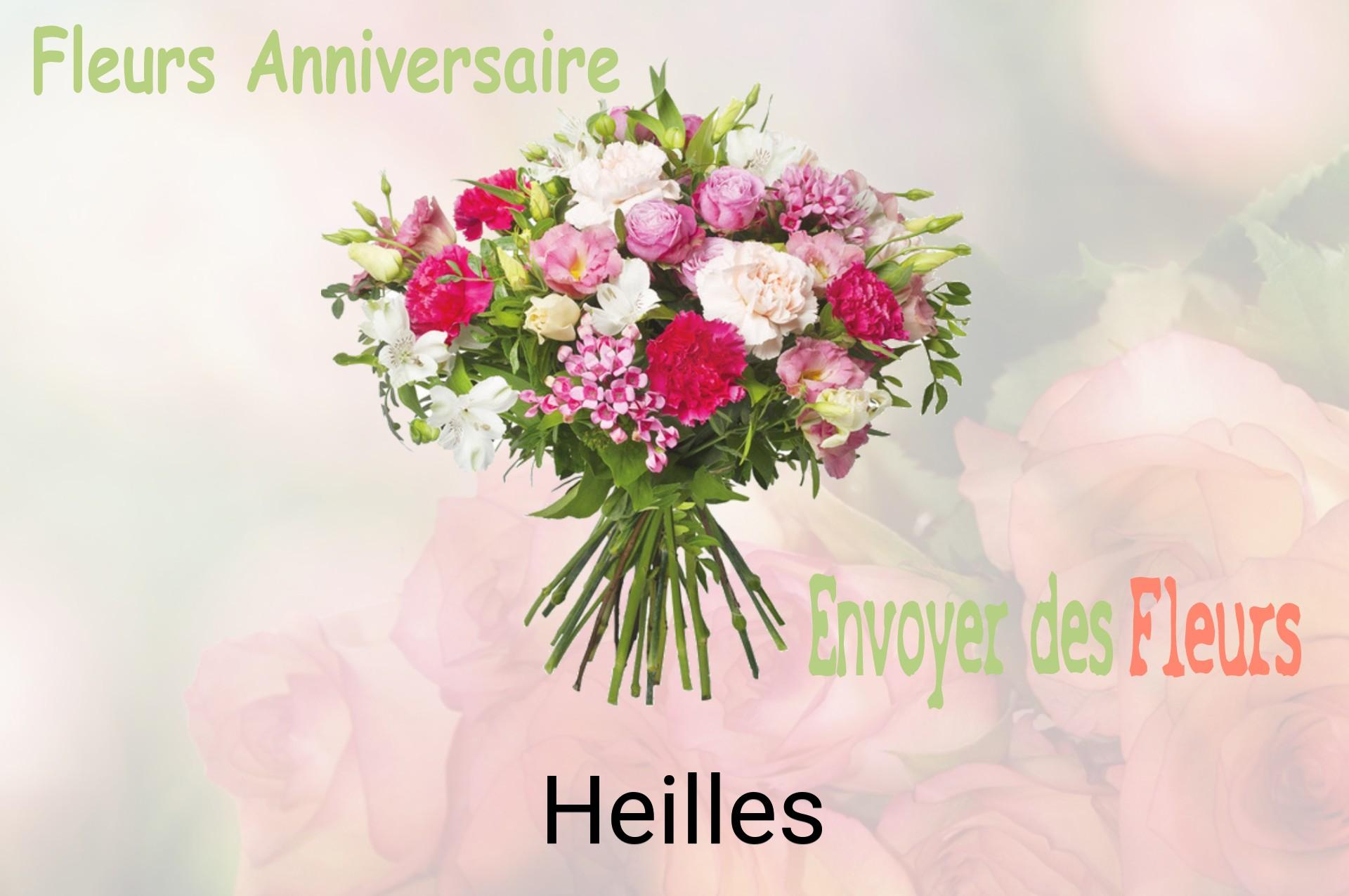Bouquet de fleurs d’anniversaire livré à Heilles